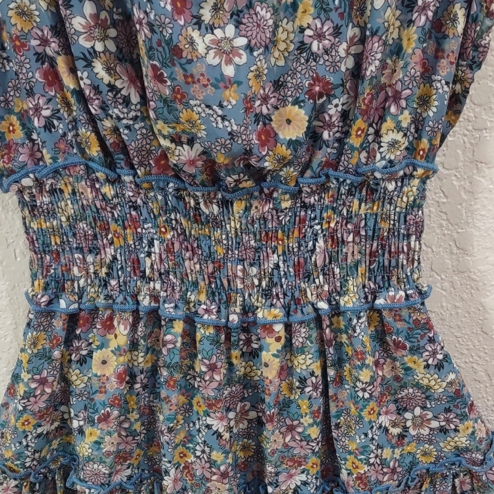 Altar'd State Floral Ruffle Sleeve Dress - Picture 8 of 15